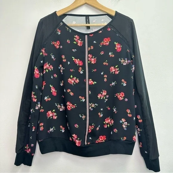 Marc Cain Floral Long Sleeve Blouse Size 8 - Picture 1 of 13